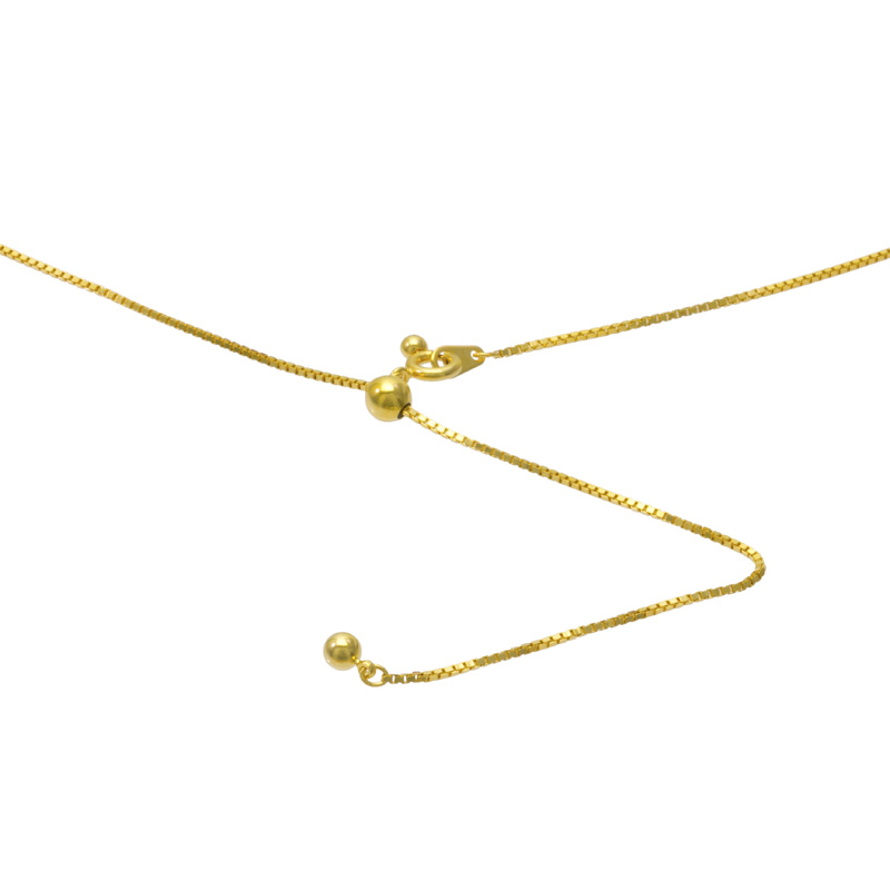 希少　コード・ゴールド 15ポンド スライド式ボックスチェーンコード＜ゴールドカラーコート＞(70cm